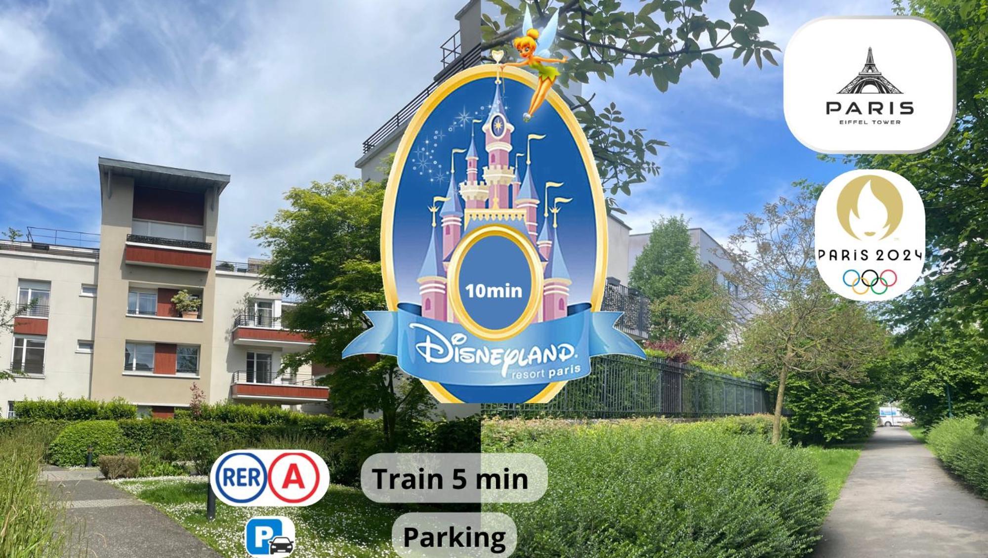 Appartement Family Terrasse 6-7Pers Proche Disney Et Gare Монтеврен Екстериор снимка