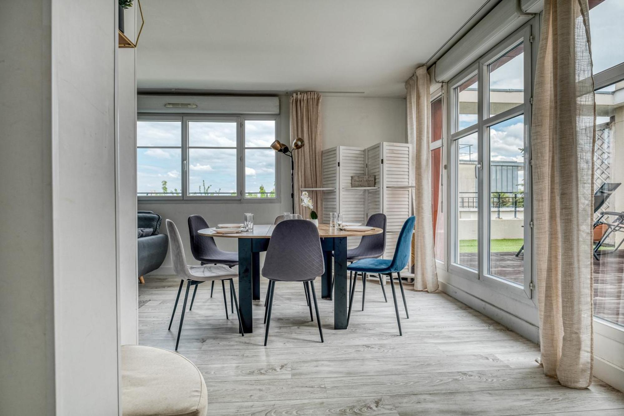 Appartement Family Terrasse 6-7Pers Proche Disney Et Gare Монтеврен Екстериор снимка